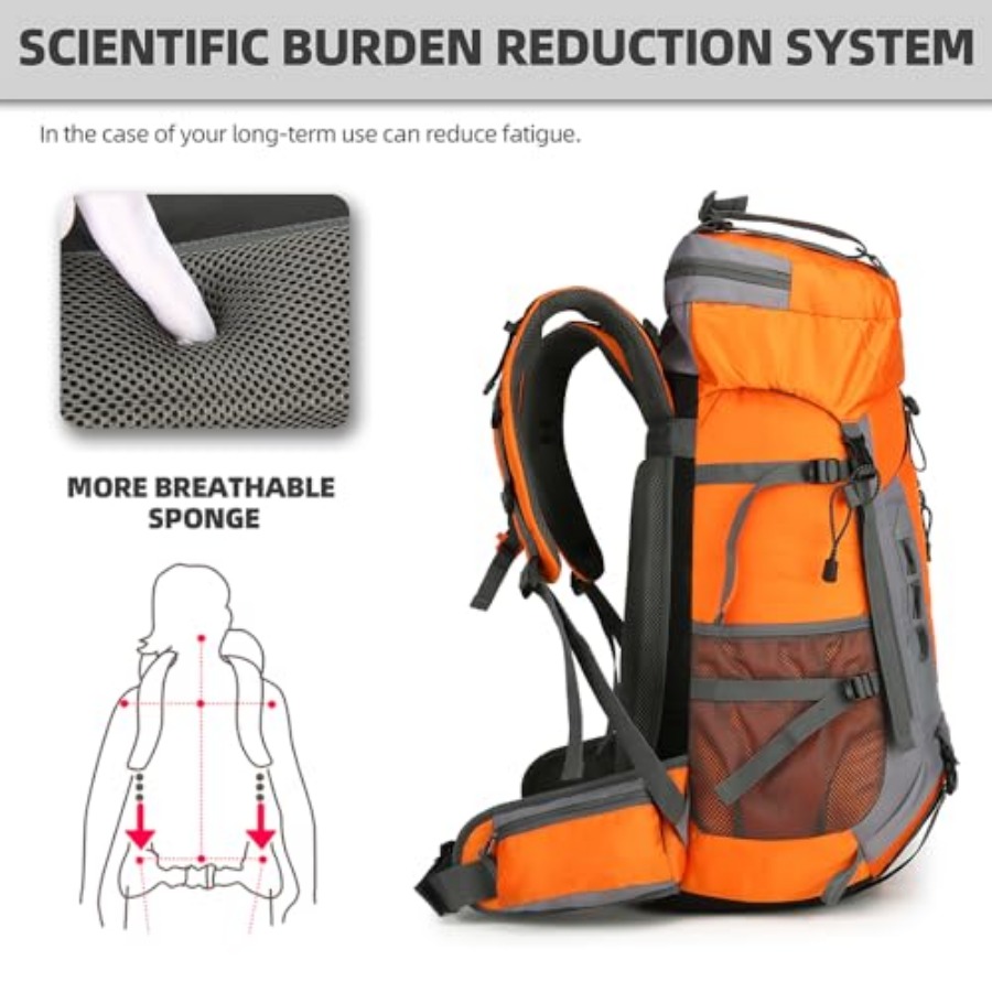 60L Hiking Backpack for Men an - Hiking Backpack Waterproof avaliação e preço
