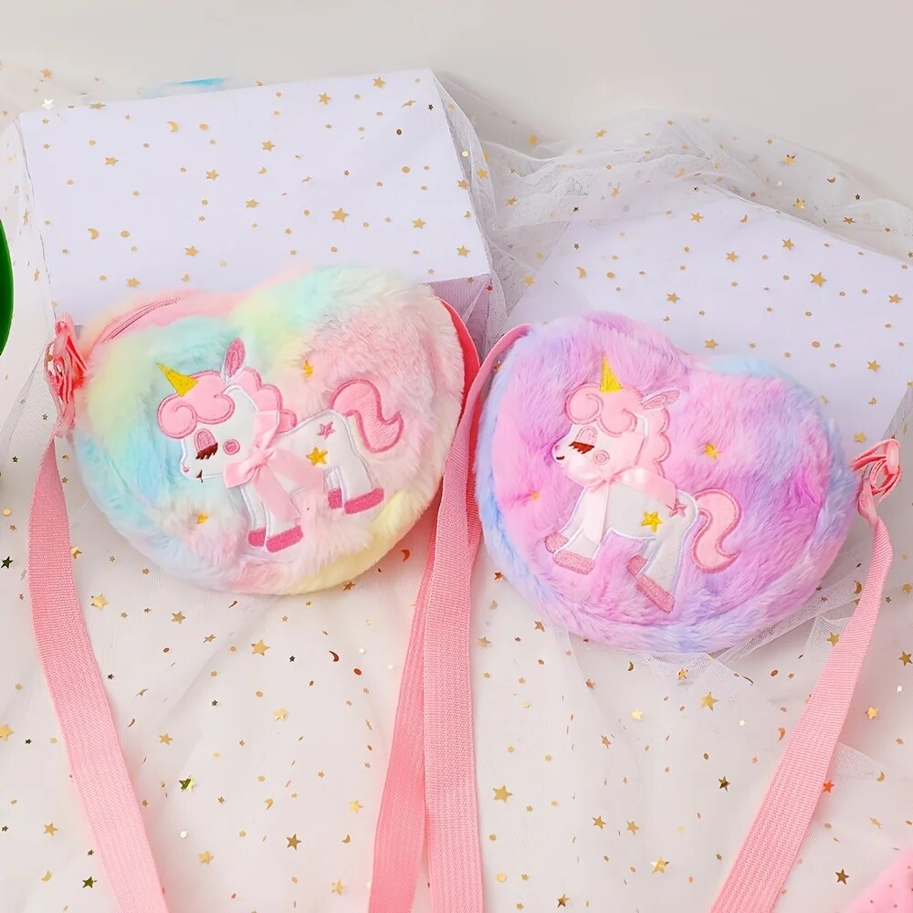 Cute Unicorn For Girls Plush H - Mini Backpack Purse avaliação e preço