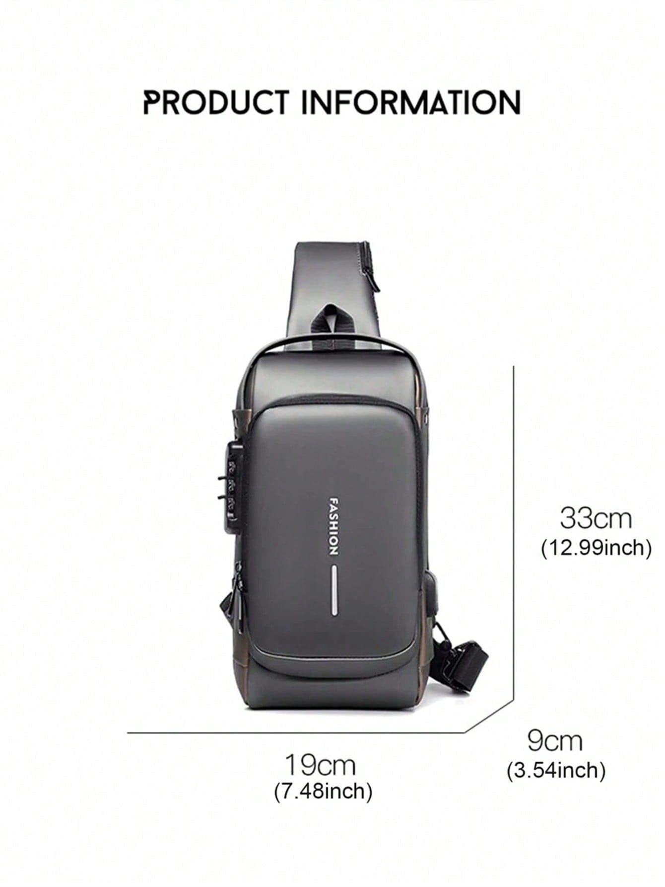 Men's Bags Shoulder Messenger  - Sling Backpack Shoulder avaliação e preço