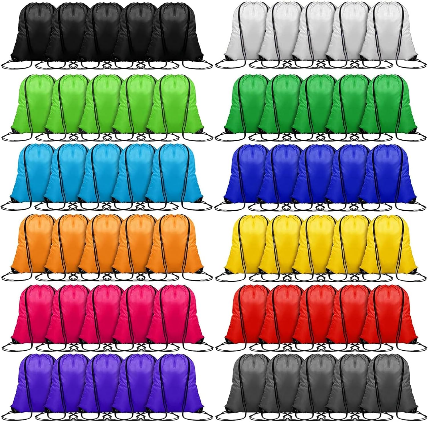 120PCS Drawstring Backpack Bul - Drawstring Gym Bag avaliação e preço