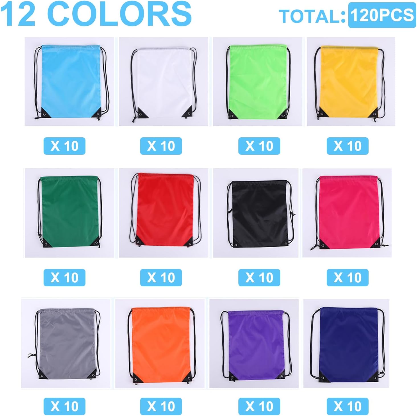 120PCS Drawstring Backpack Bul - Drawstring Gym Bag avaliação e preço
