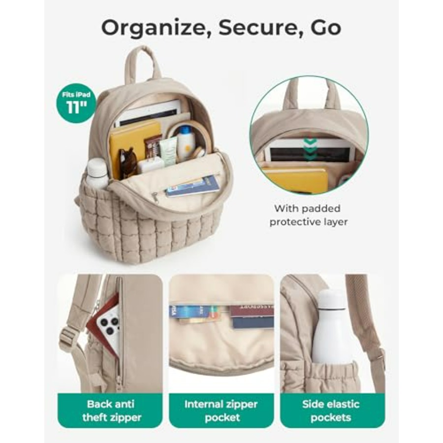 Mini Backpacks for Women, Puff - Mini Backpack Purse avaliação e preço