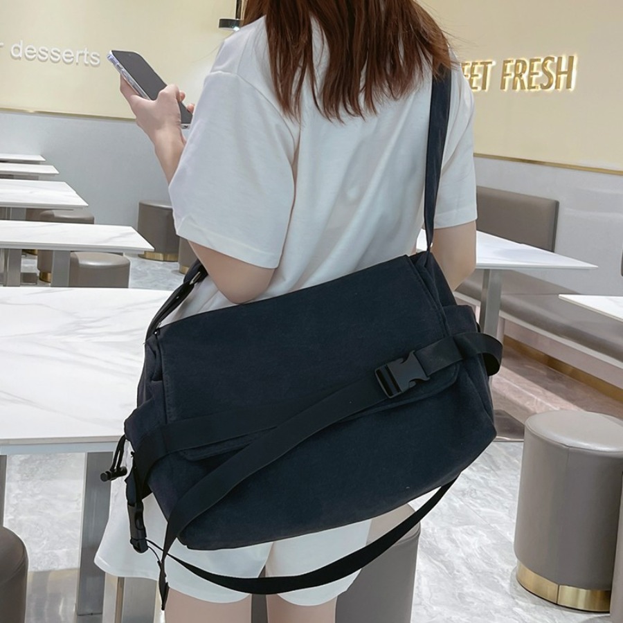 【New Arrival】Black Canvas Cros - Canvas Backpack Casual avaliação e preço