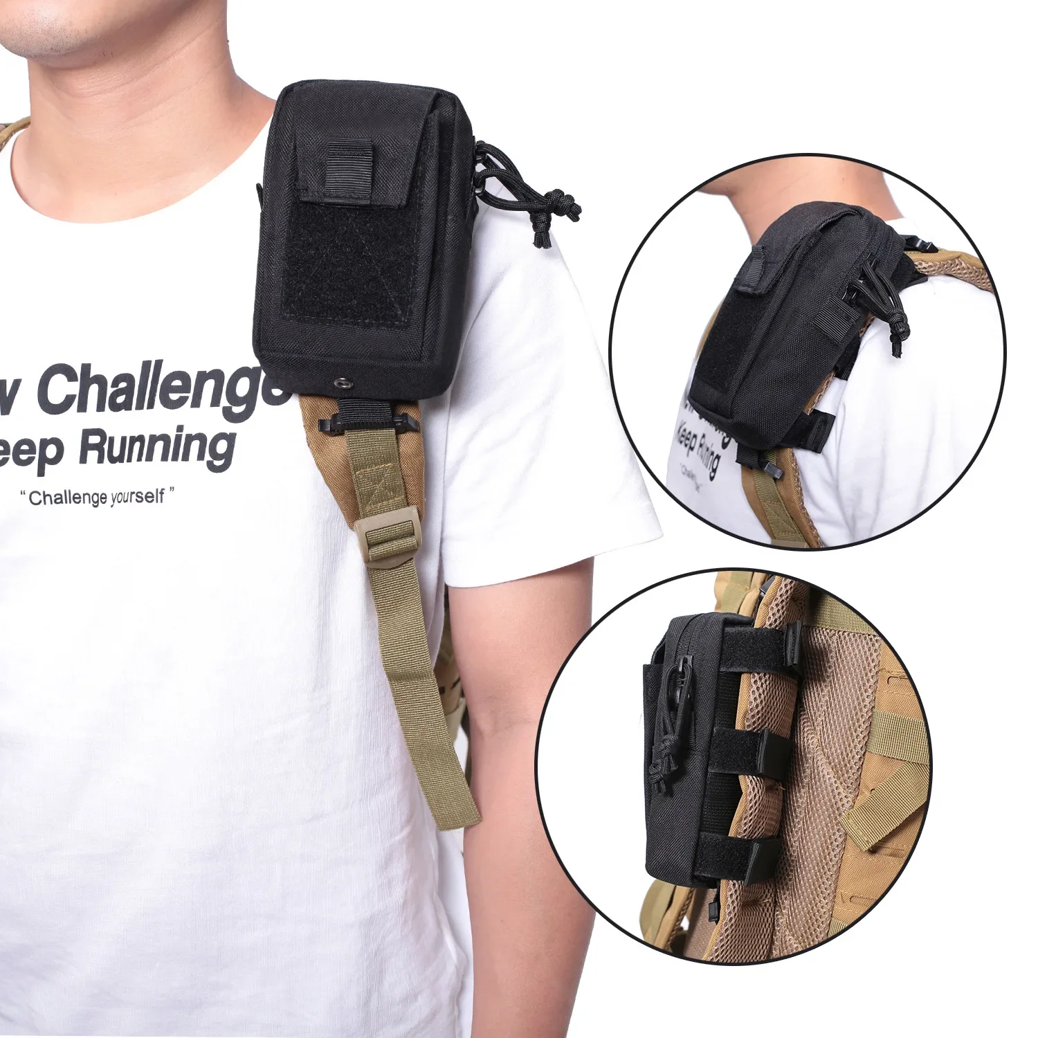 Molle Backpack Strap Bag Phone - Backpack Insert Organizer avaliação e preço