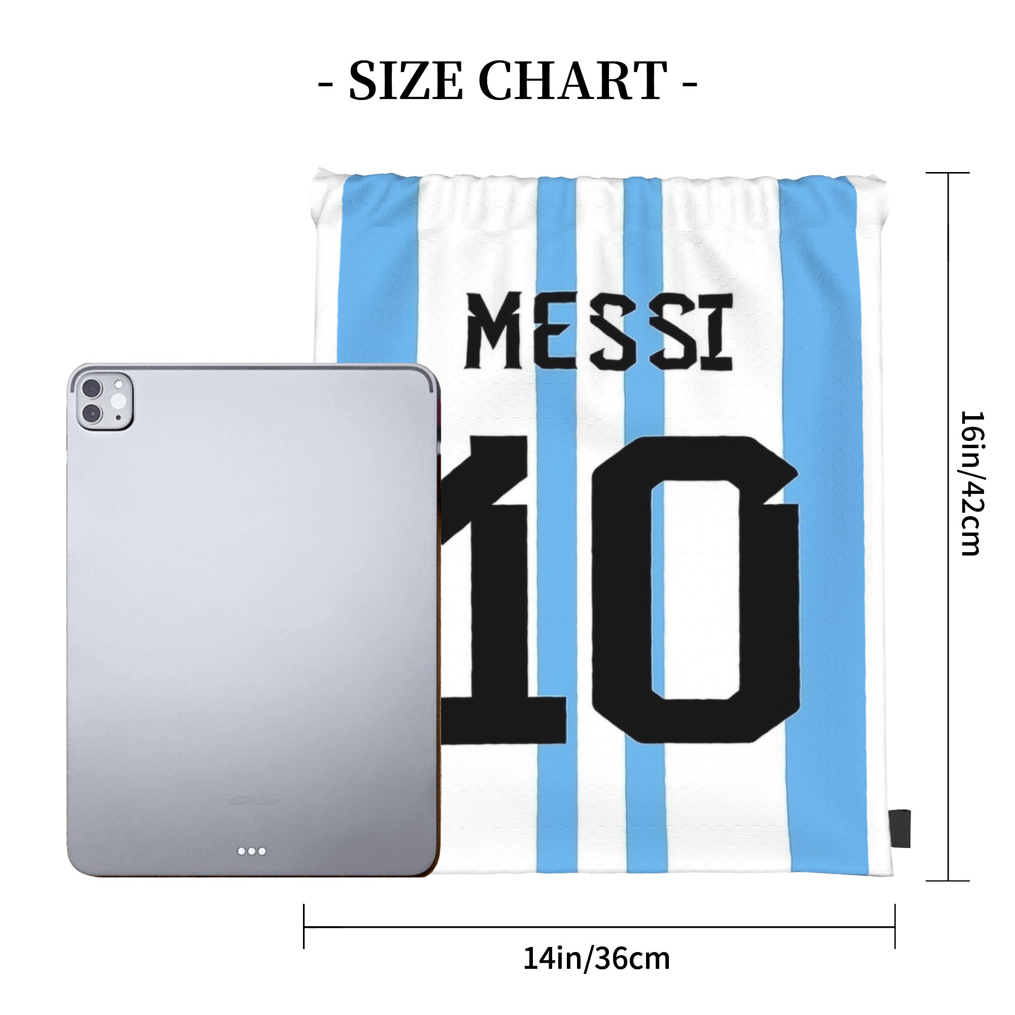 Messis 10 Soccer Football Draw - Drawstring Gym Bag avaliação e preço