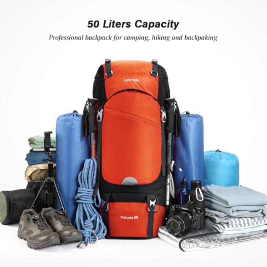 50L Hiking Backpack Travel Bag - Hiking Backpack Waterproof avaliação e preço