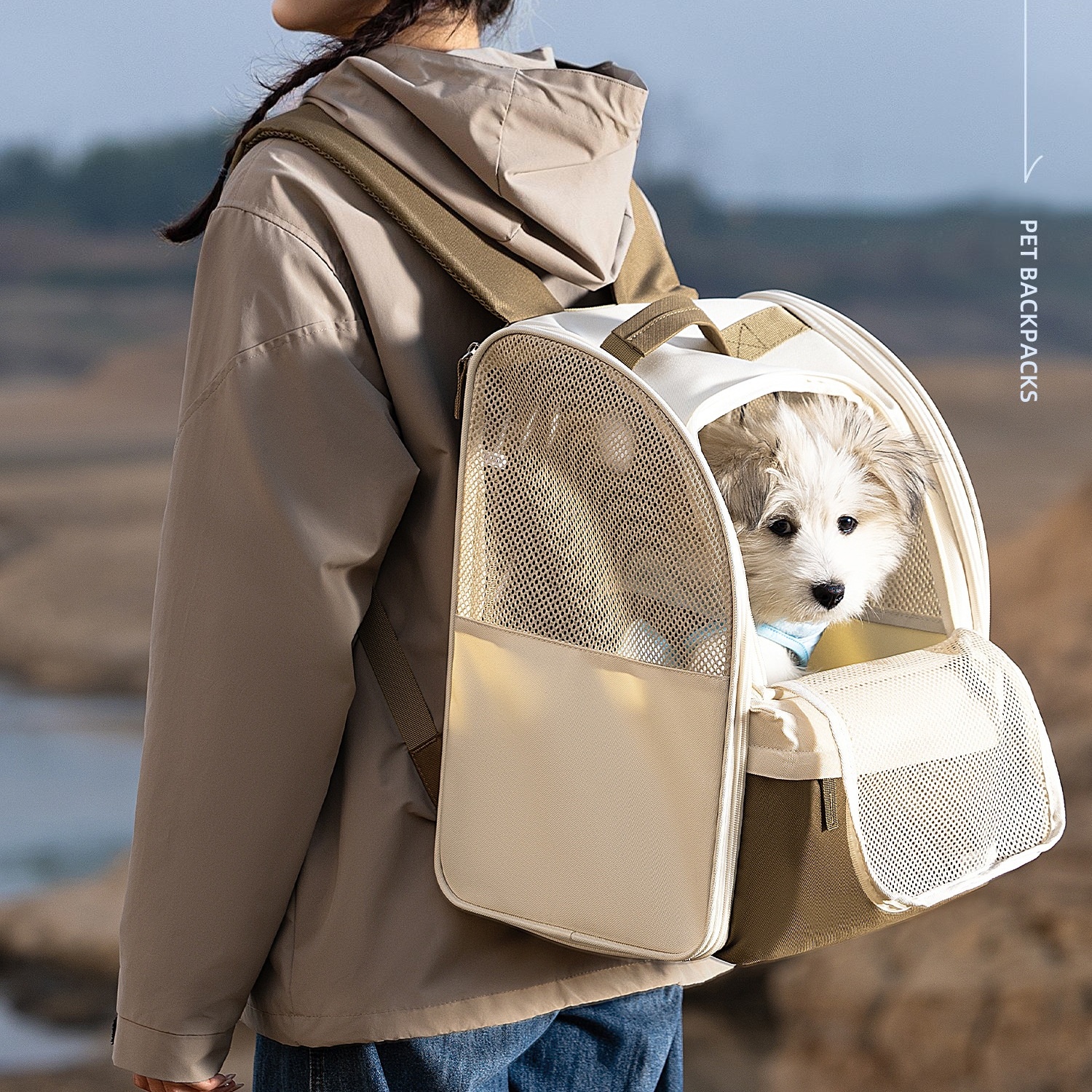 Pet Carrier Backpack Breathabl - Foldable Backpack Small avaliação e preço