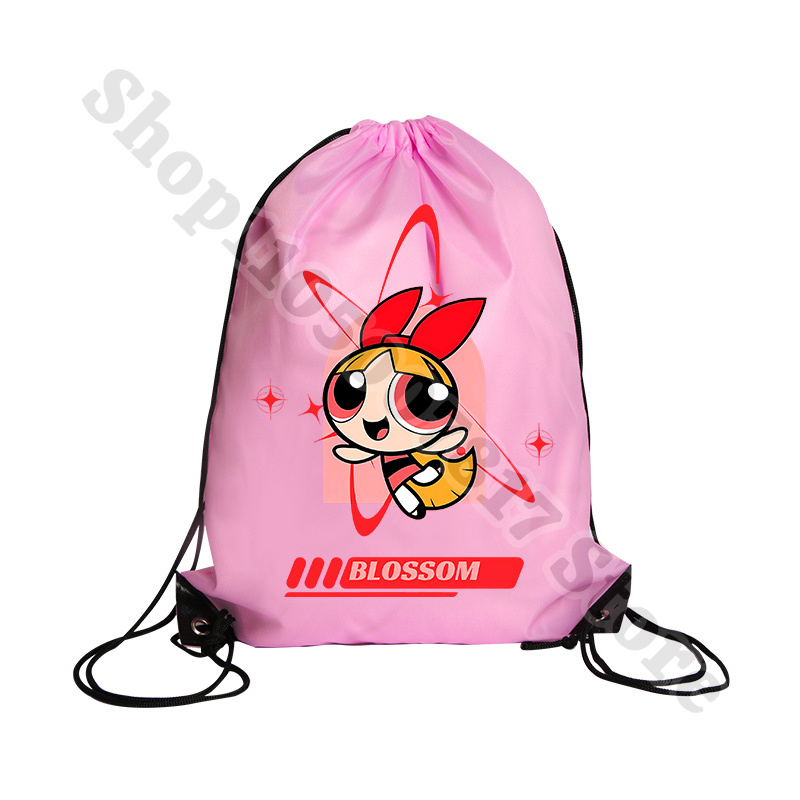 Kawaii The Powerpuffs Girls Ca - Drawstring Gym Bag avaliação e preço