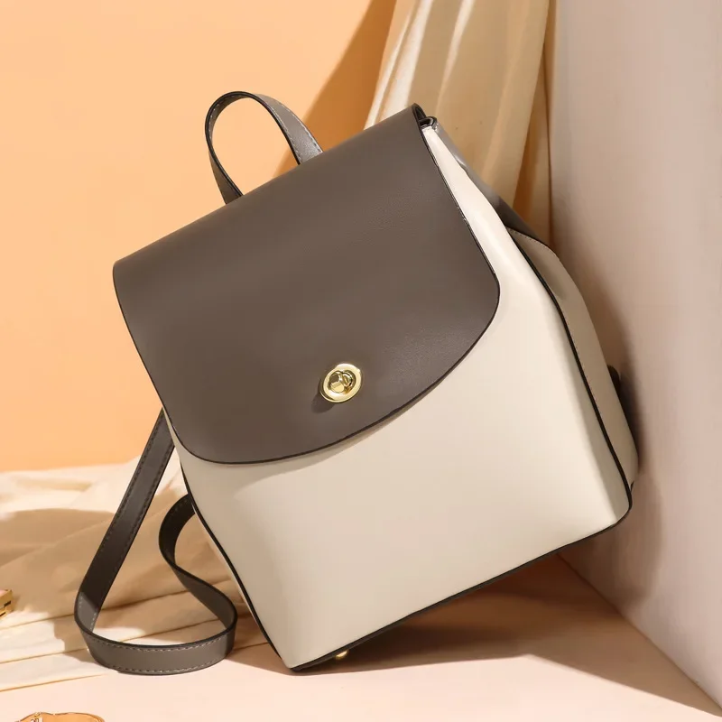 Women's Bags Large Capacity Le - Leather Backpack Vintage avaliação e preço