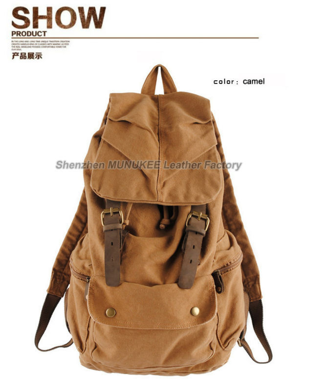 Fashion New Military Canvas Ba - Rucksack Military Style avaliação e preço
