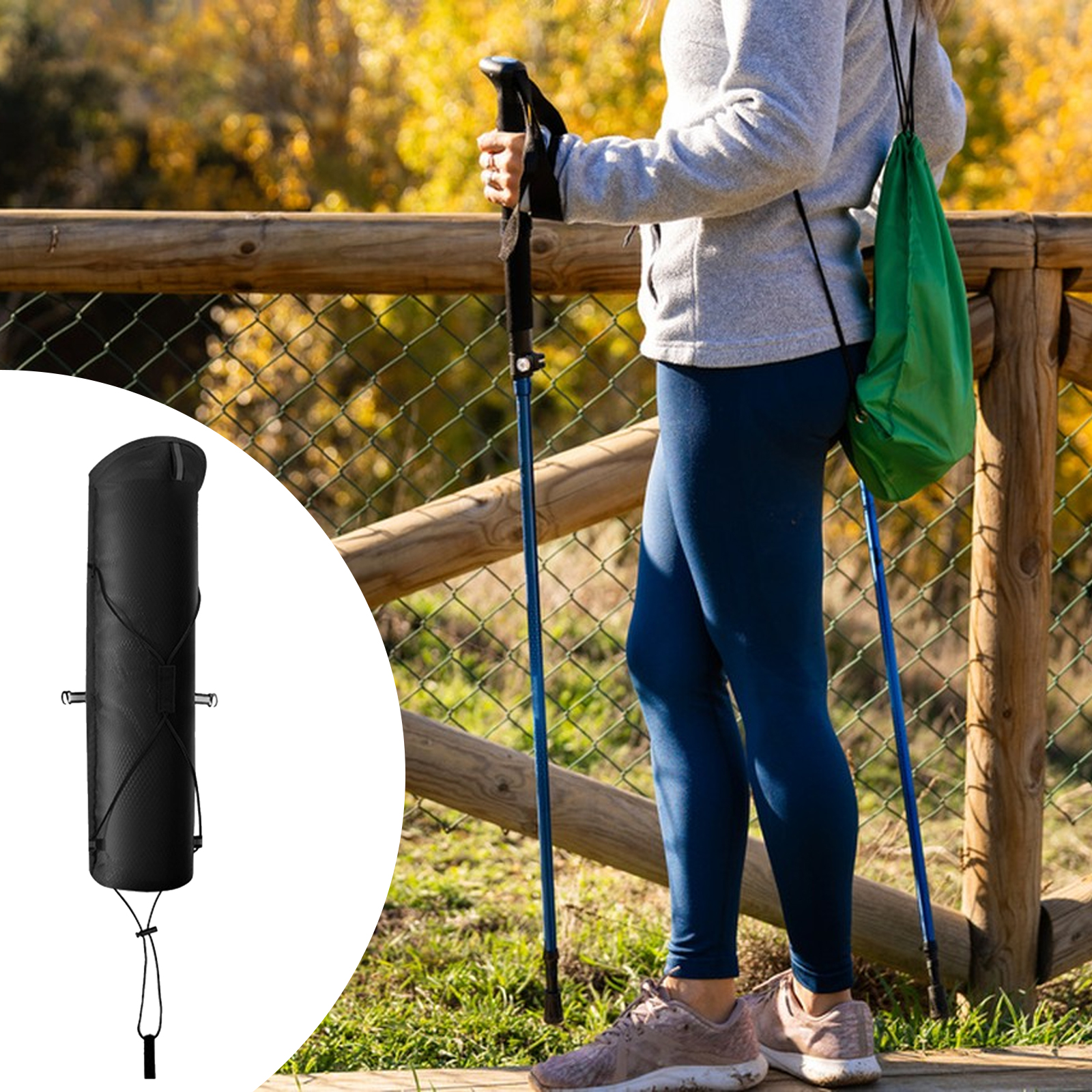 Trekking Poles Carry Bag Backp - Backpack Insert Organizer avaliação e preço