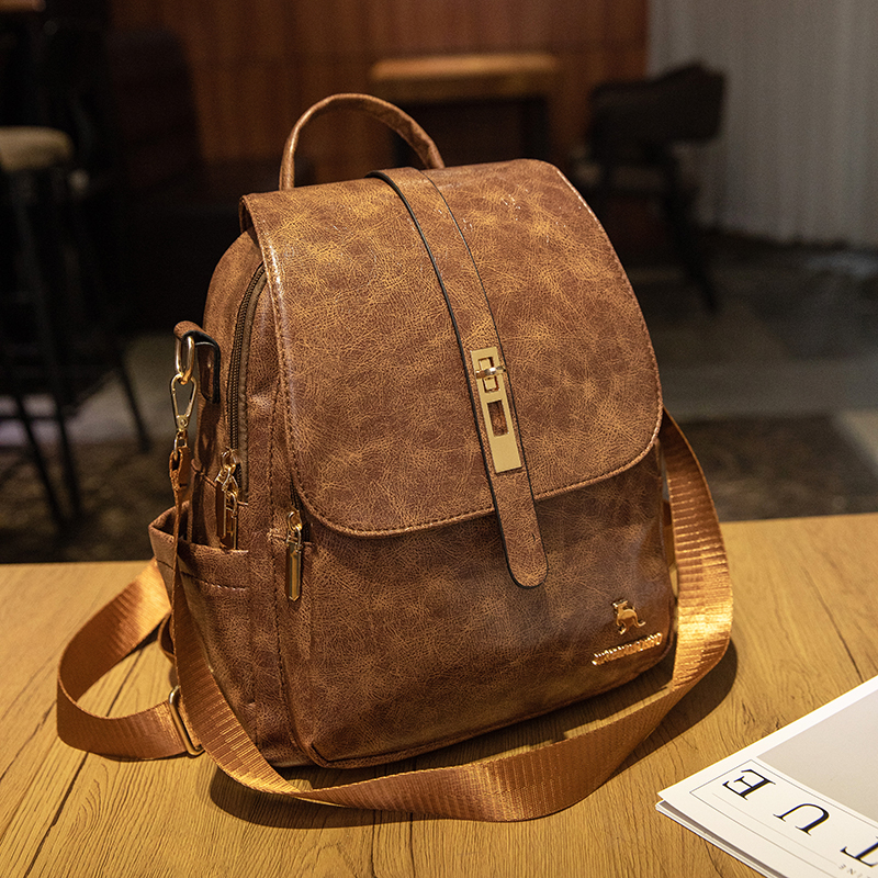 College Women Backpacks Design - Leather Backpack Vintage avaliação e preço