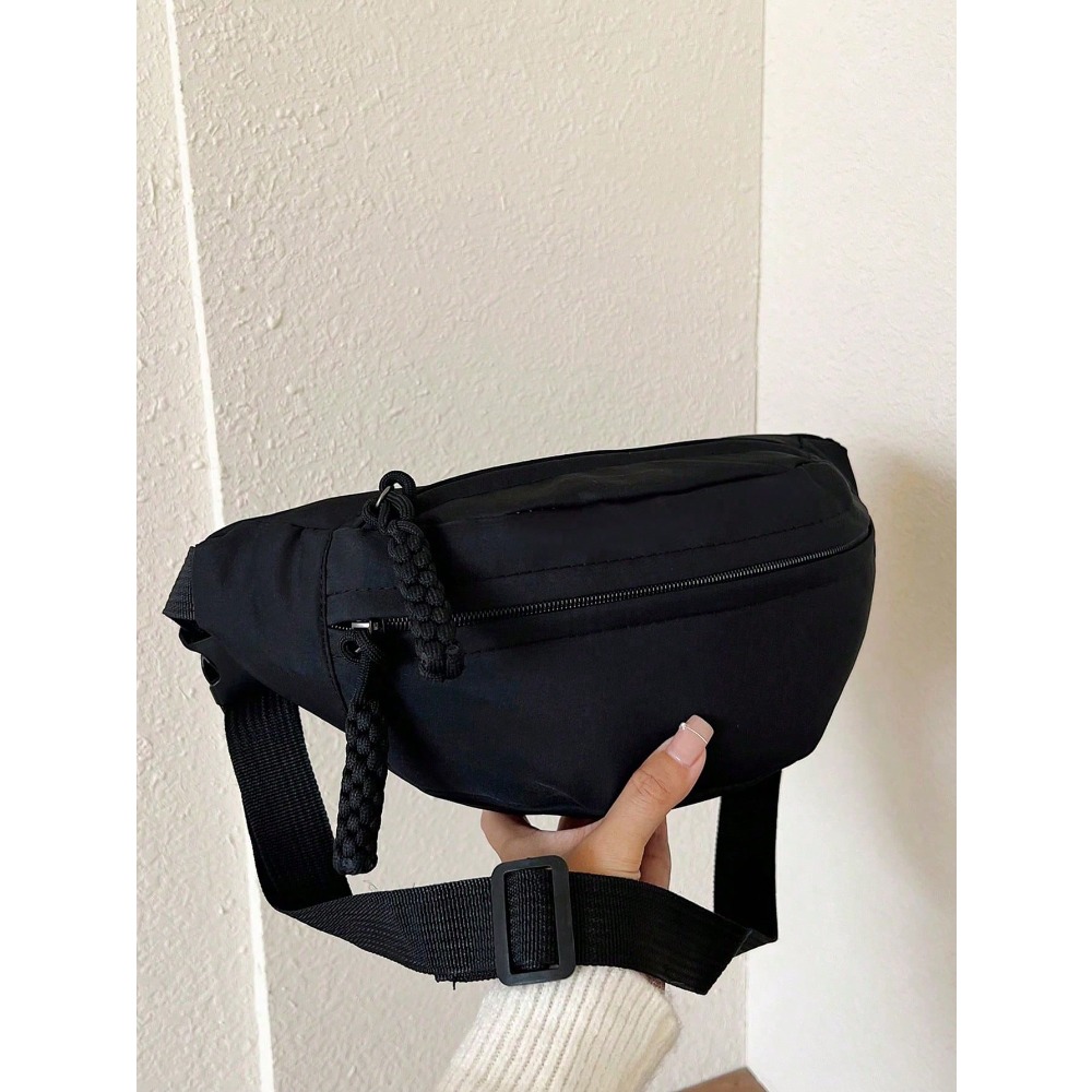 Large Capacity Nylon Chest Bag - Sling Backpack Shoulder avaliação e preço
