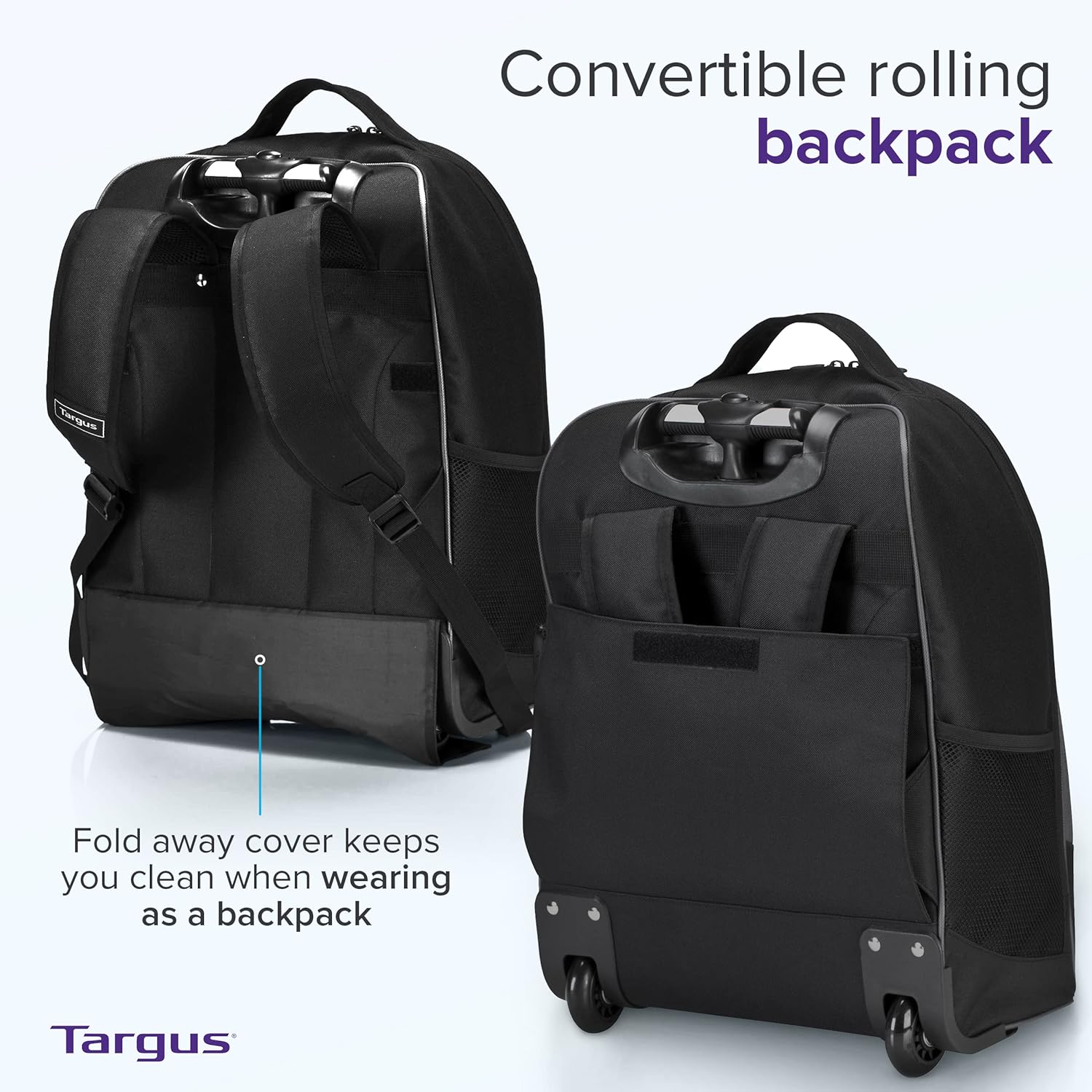 16 Inch Rolling Backpack with  - Laptop Sleeve Removable avaliação e preço