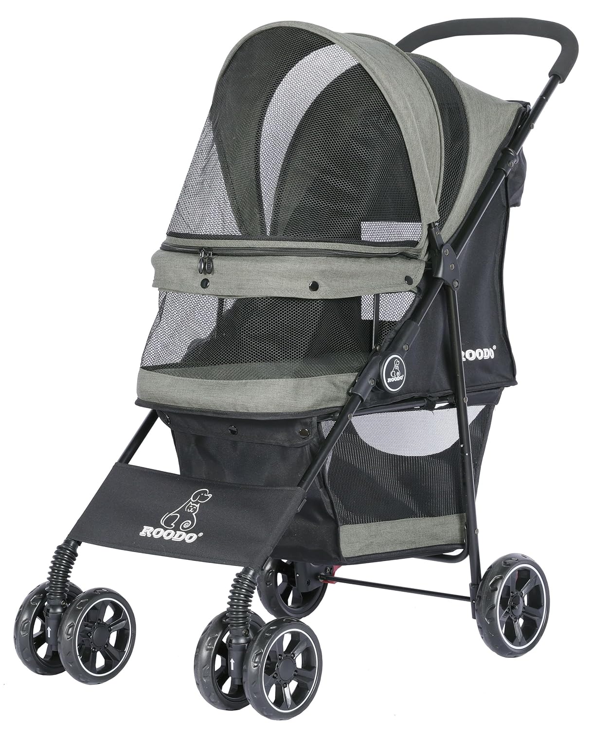 4 Wheel Dog Cat Pet Stroller,  - Foldable Backpack Small avaliação e preço