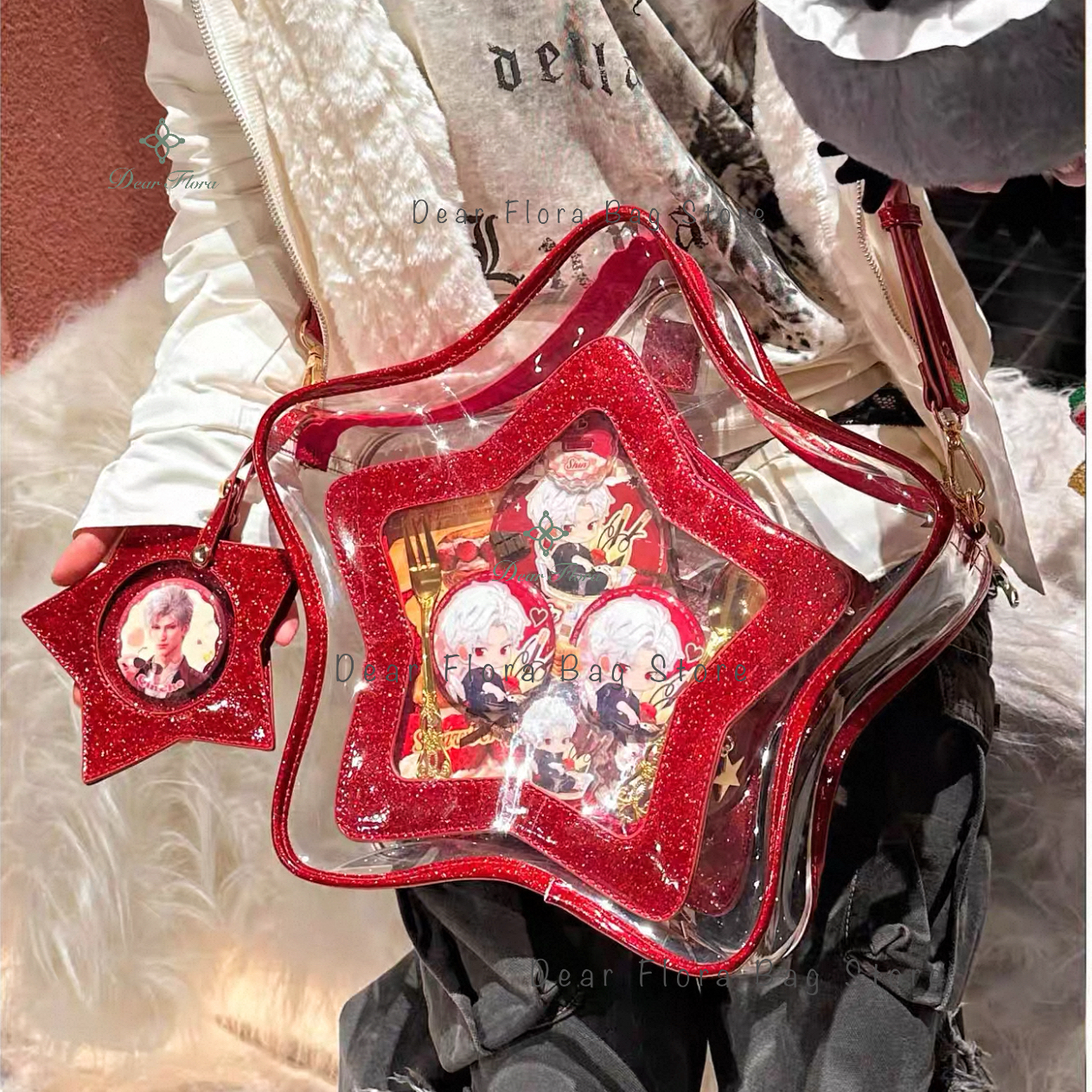 Y2K Cute Bling Star Ita Crossb - Mini Backpack Purse avaliação e preço