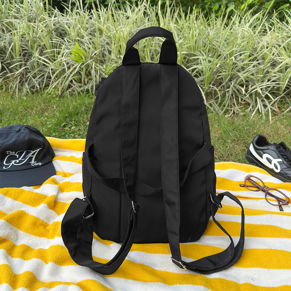 Polka Dot Nylon Drawstring Bac - Canvas Backpack Casual avaliação e preço