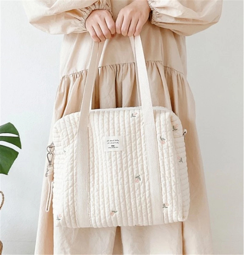 Embroidered Mommy Bag Handbag  - Backpack Diaper Bag avaliação e preço