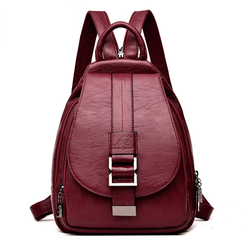 Designer Backpacks Women Leath - Leather Backpack Vintage avaliação e preço