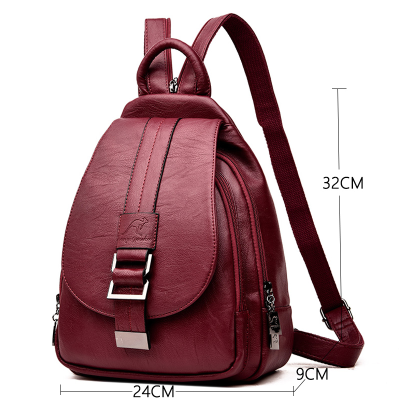 Designer Backpacks Women Leath - Leather Backpack Vintage avaliação e preço