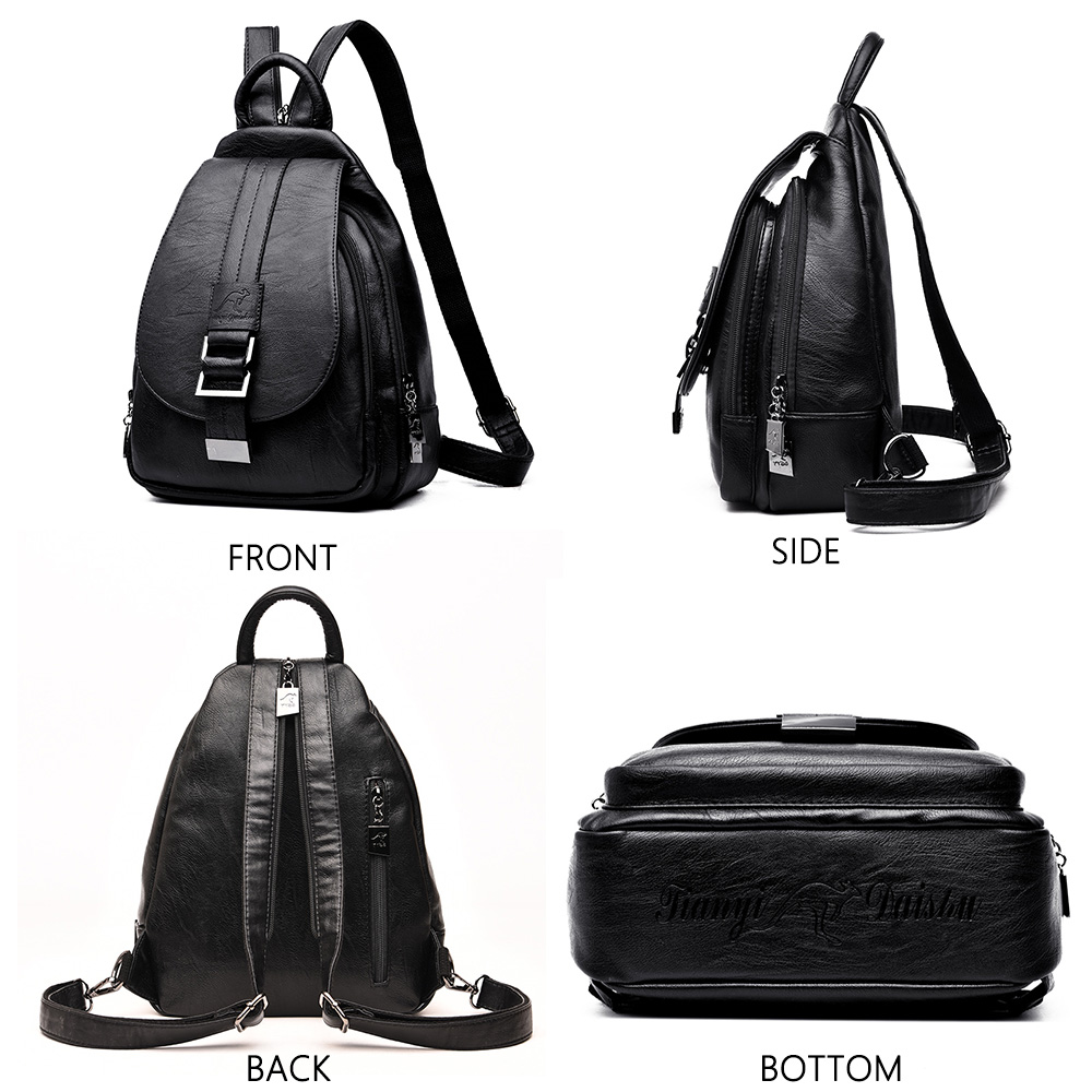 Designer Backpacks Women Leath - Leather Backpack Vintage avaliação e preço