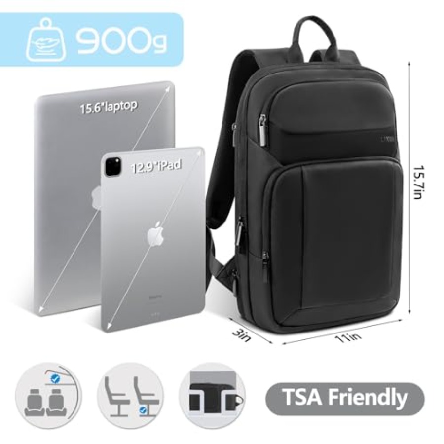 Backpack for Men Slim and Expa - Travel Backpack Anti Theft avaliação e preço