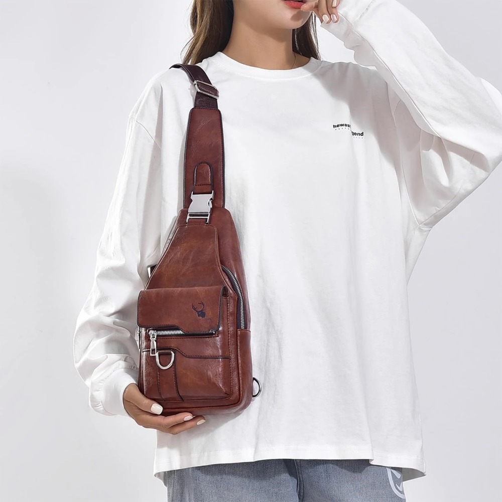 Sling Bag for Men Crossbody Ch - Sling Backpack Shoulder avaliação e preço