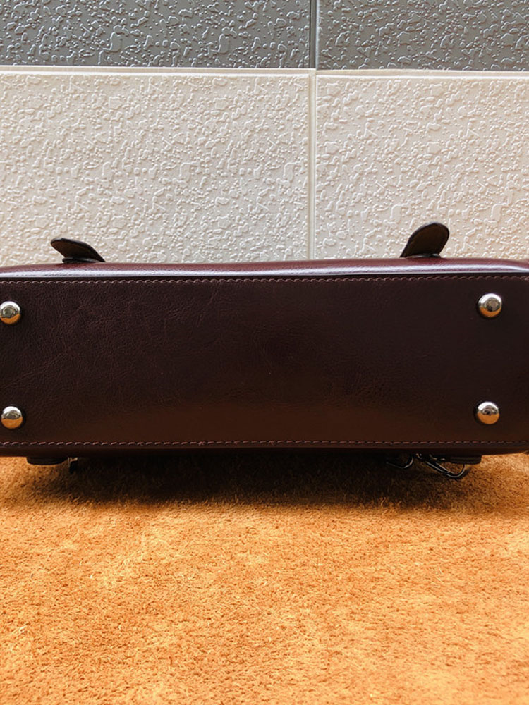 British Style Vintage Cow Spli - Leather Backpack Vintage avaliação e preço