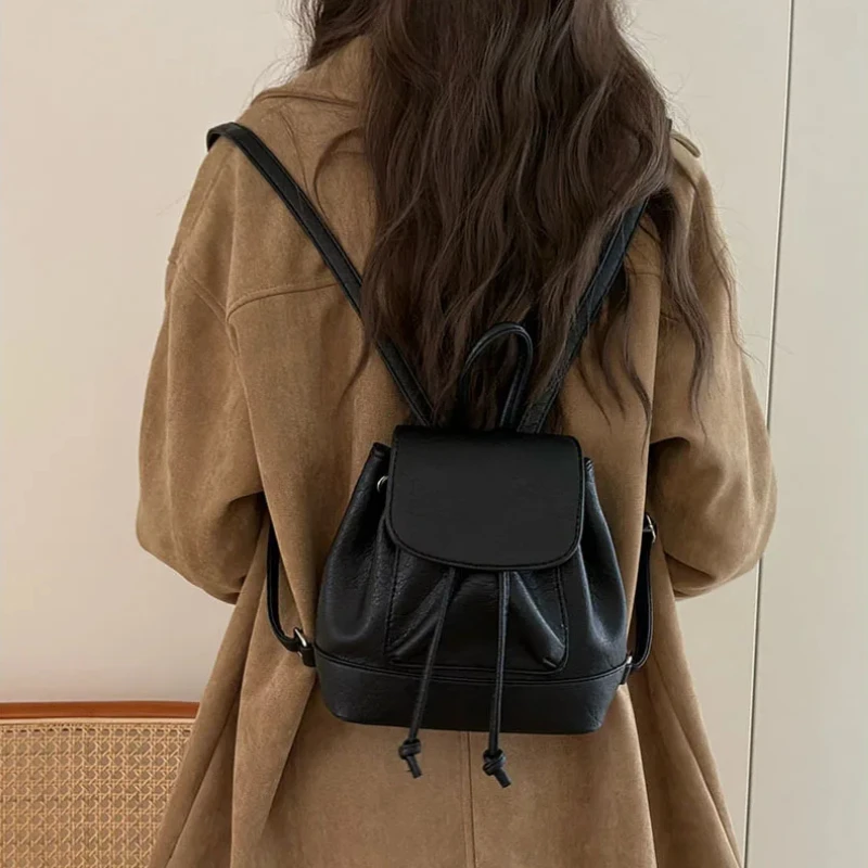 Small Fashion Backpacks School - Leather Backpack Vintage avaliação e preço