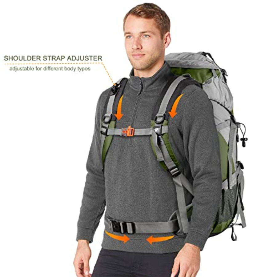 Loowoko 50L Hiking Backpack, W - Hiking Backpack Waterproof avaliação e preço