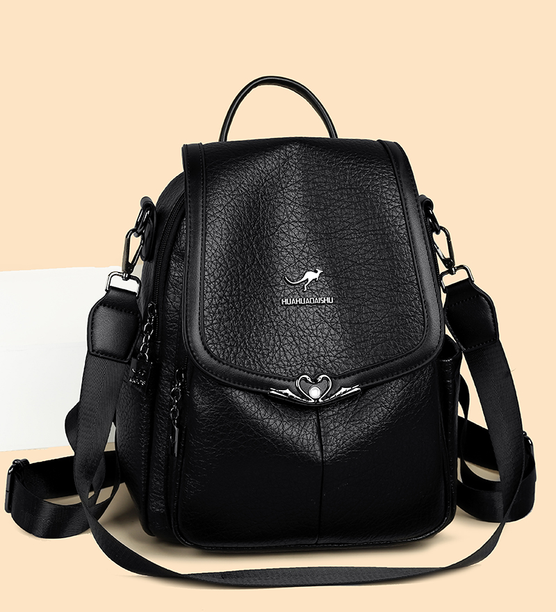 2026 new Ladies Bookbag Rucksa - Leather Backpack Vintage avaliação e preço