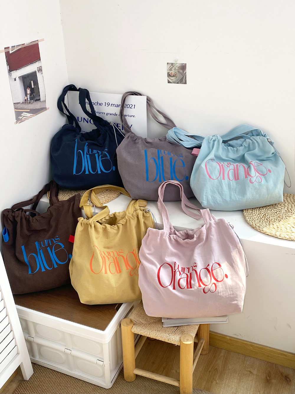 New Fashionable Simple Letters - Drawstring Gym Bag avaliação e preço