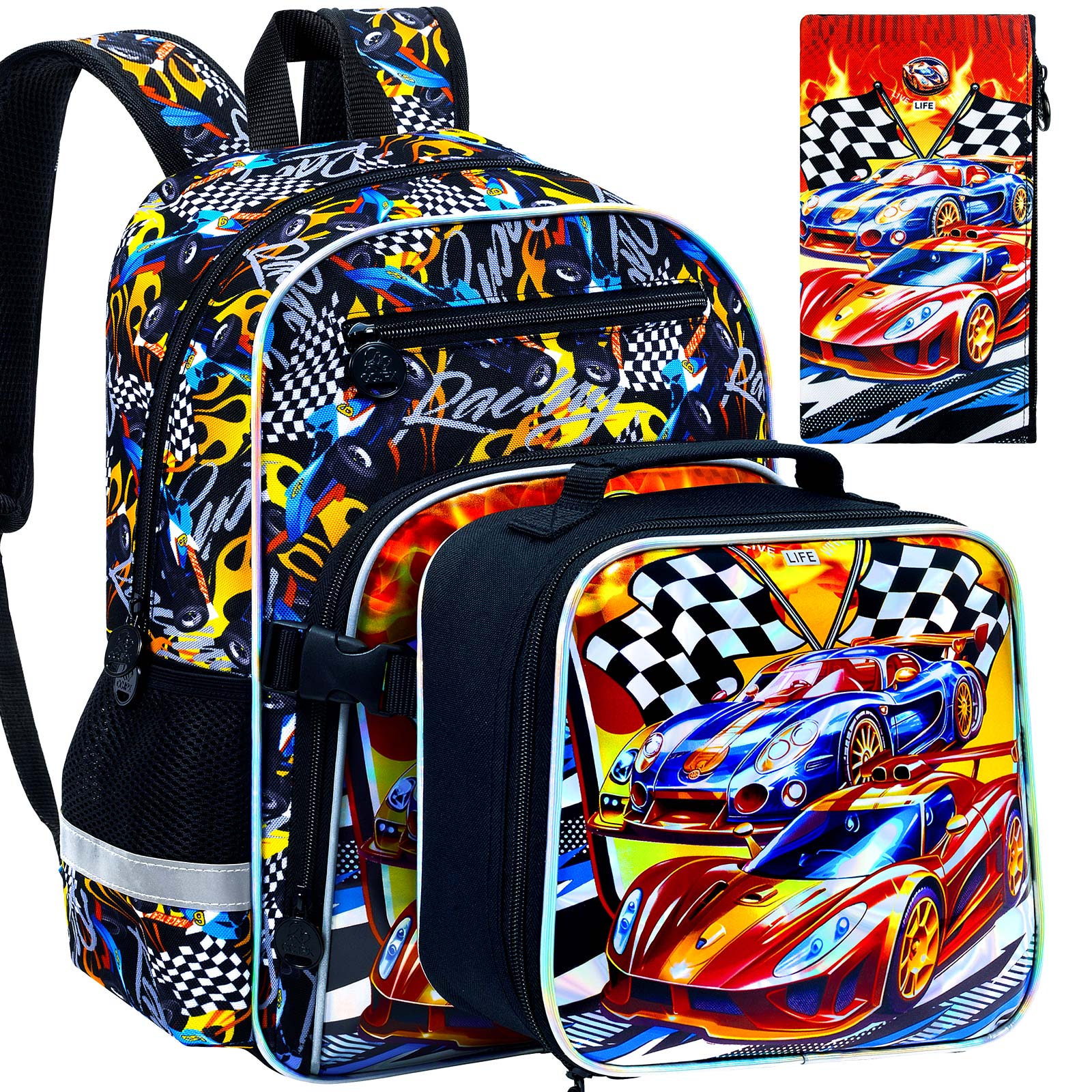 Bookbag for Kids Boys, 3PCS Ba - Hydration Pack Outdoor avaliação e preço