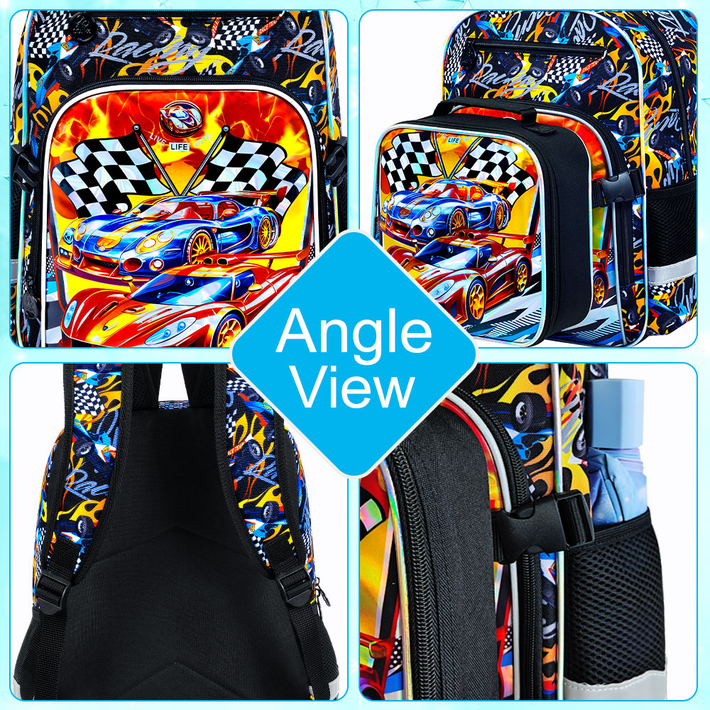 Bookbag for Kids Boys, 3PCS Ba - Hydration Pack Outdoor avaliação e preço