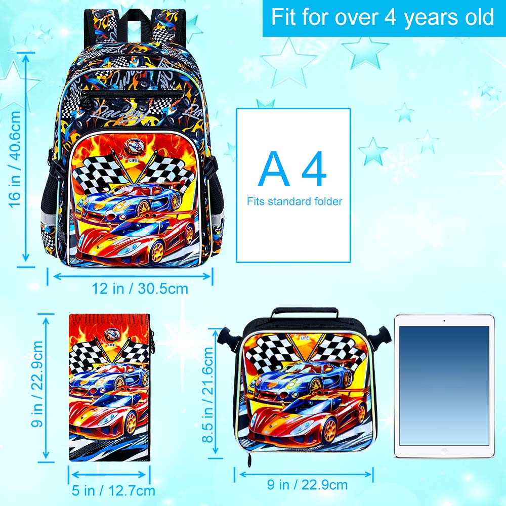 Bookbag for Kids Boys, 3PCS Ba - Hydration Pack Outdoor avaliação e preço