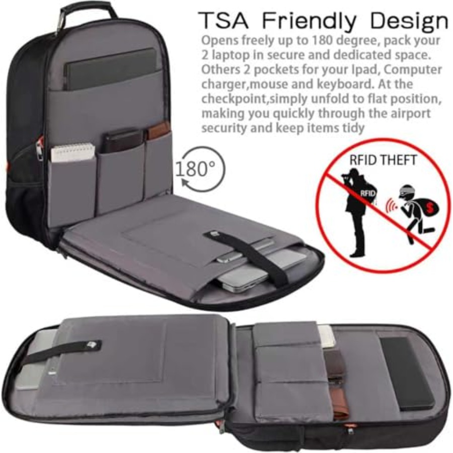 Travel Laptop Backpack, Extra  - Travel Backpack Anti Theft avaliação e preço
