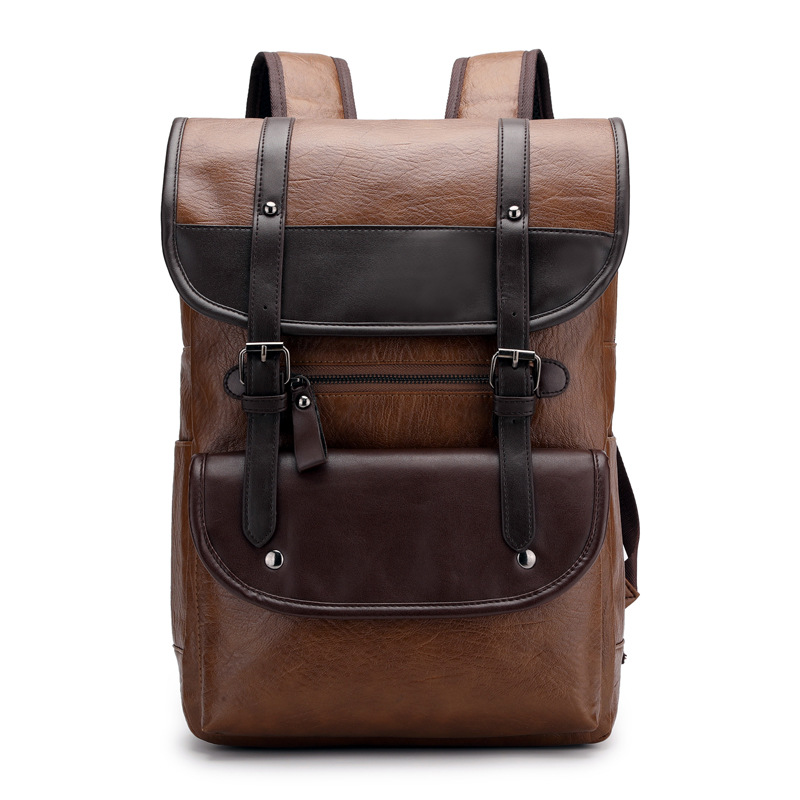 Vintage Leather Laptop Backpac - Business Backpack Brief avaliação e preço