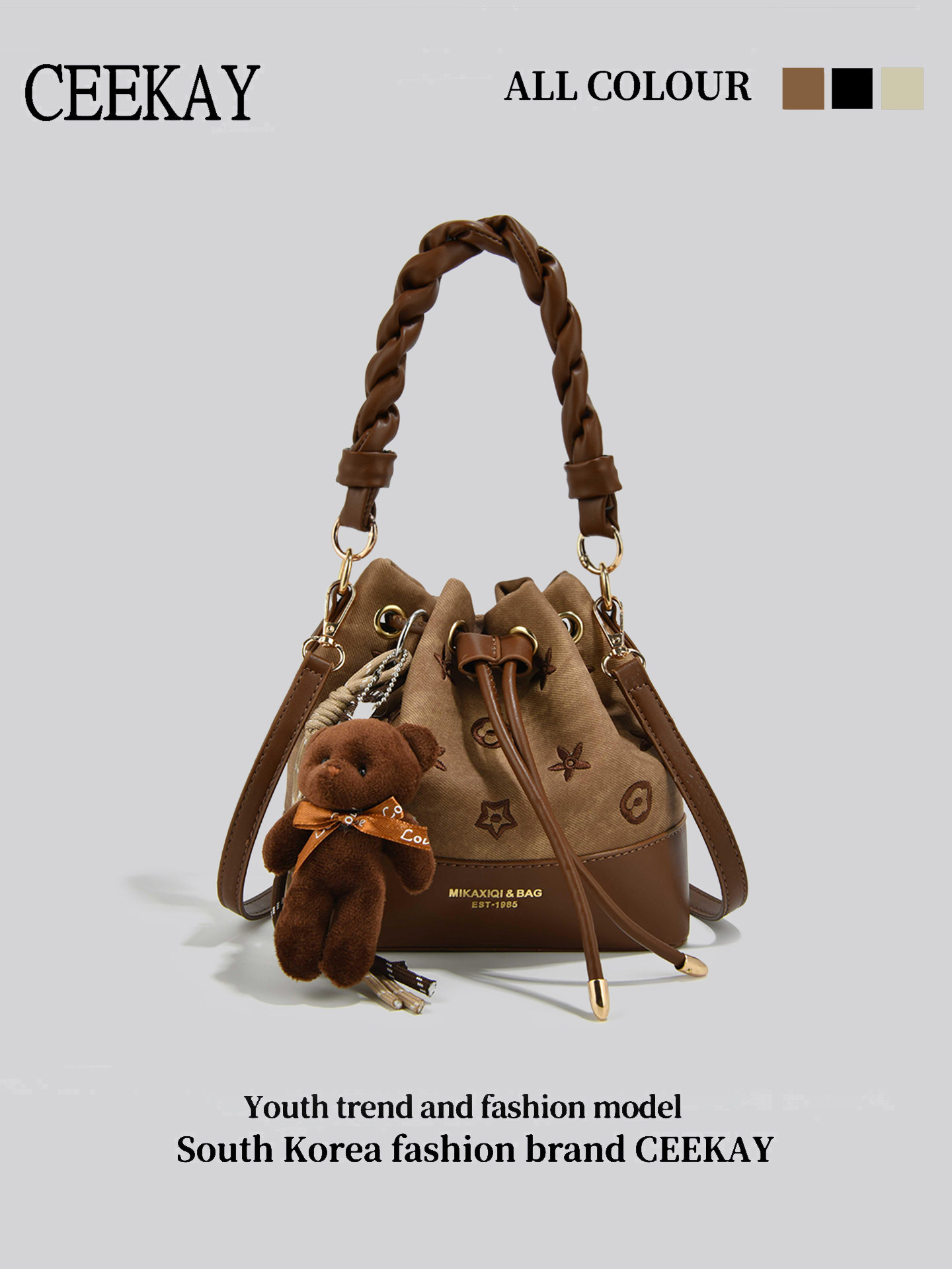 CEEKAY Vintage Drawstring Buck - Leather Backpack Vintage avaliação e preço
