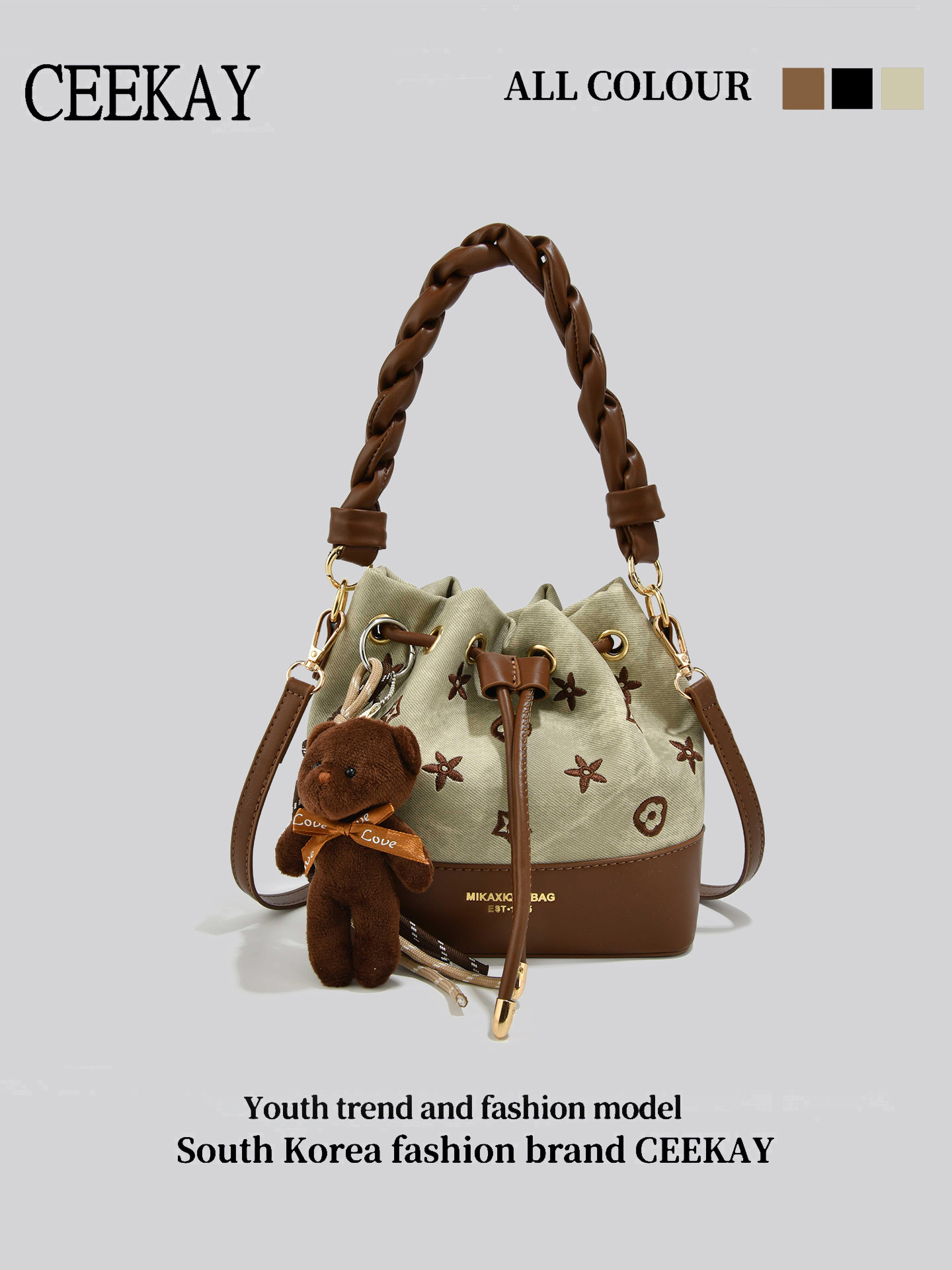 CEEKAY Vintage Drawstring Buck - Leather Backpack Vintage avaliação e preço