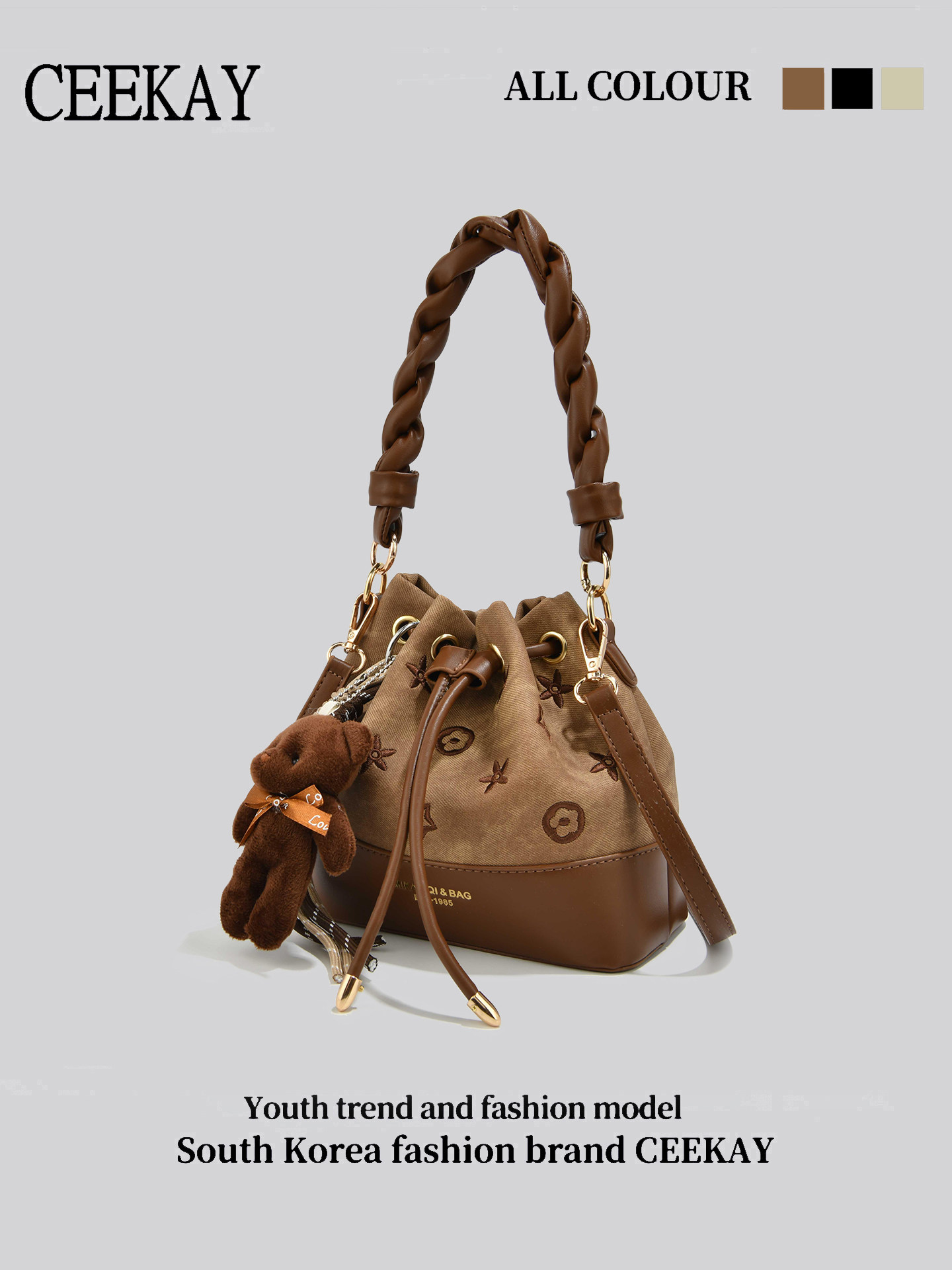 CEEKAY Vintage Drawstring Buck - Leather Backpack Vintage avaliação e preço