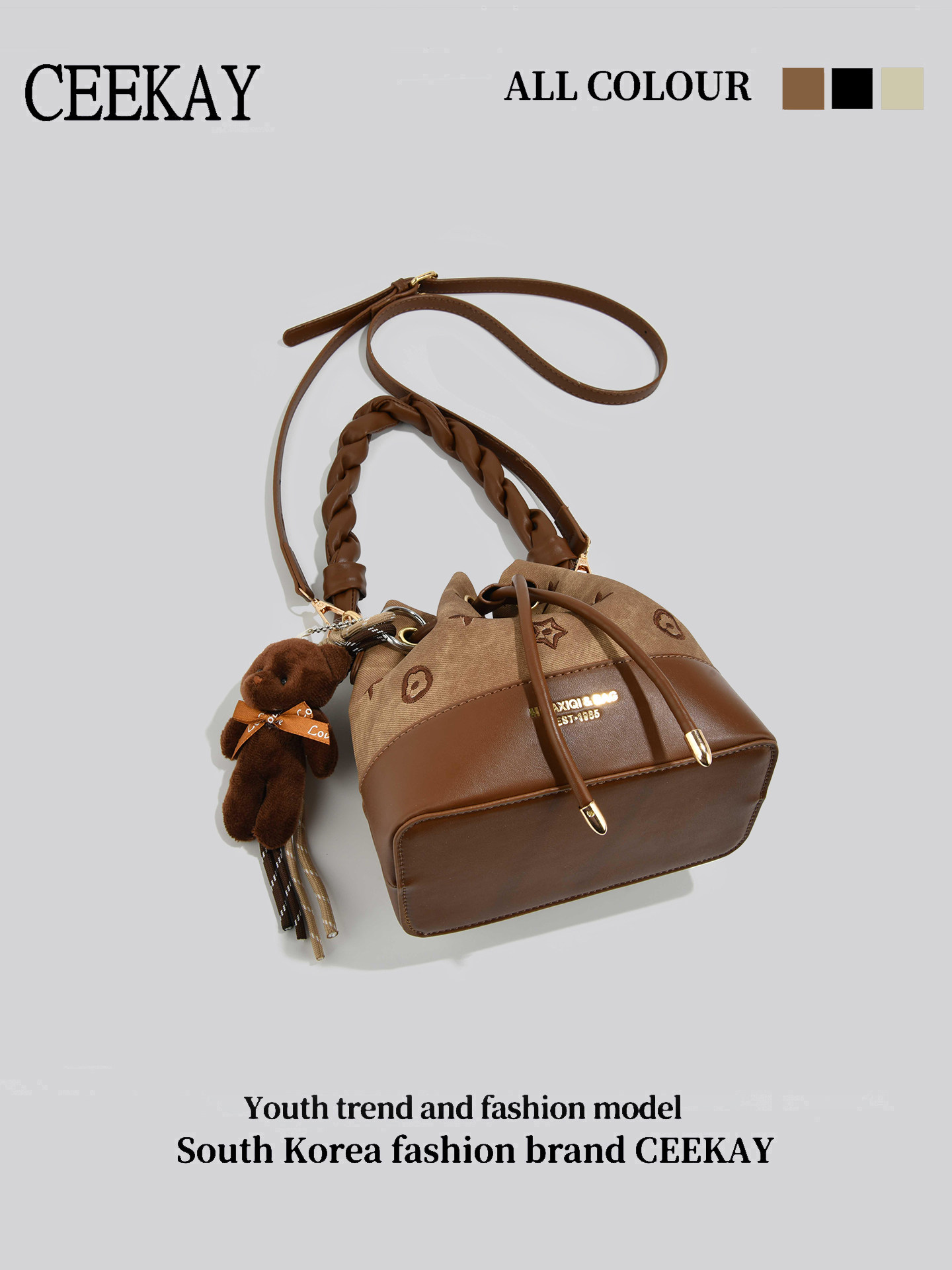 CEEKAY Vintage Drawstring Buck - Leather Backpack Vintage avaliação e preço