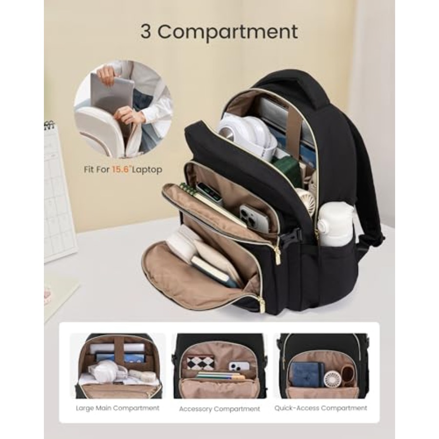 Laptop Backpack for Women, Wor - School Backpack Teen avaliação e preço
