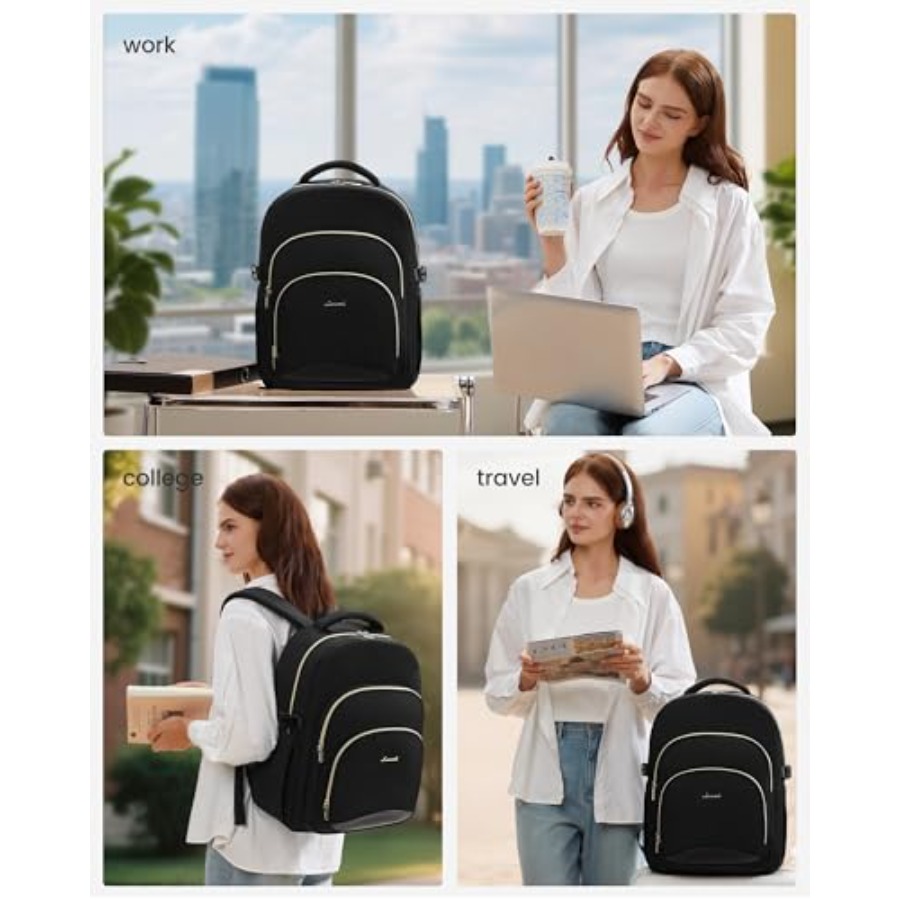 Laptop Backpack for Women, Wor - School Backpack Teen avaliação e preço