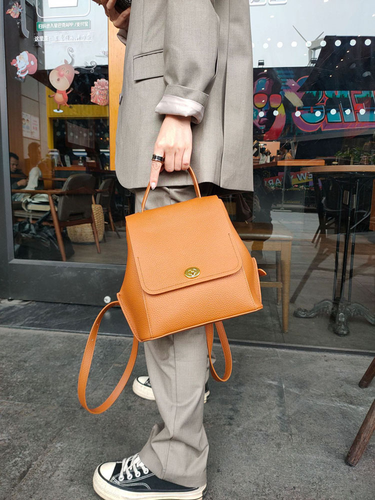 Genuine Leather Backpack Women - Leather Backpack Vintage avaliação e preço