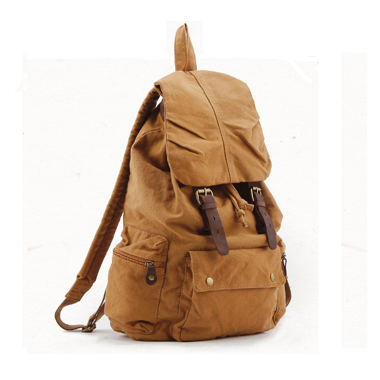 Fashion Vintage Leather milita - Rucksack Military Style avaliação e preço