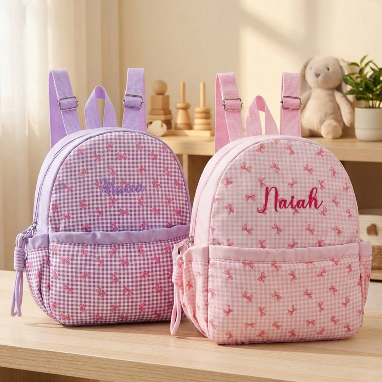 Custom Name-Letter Embroidered - School Backpack Teen avaliação e preço