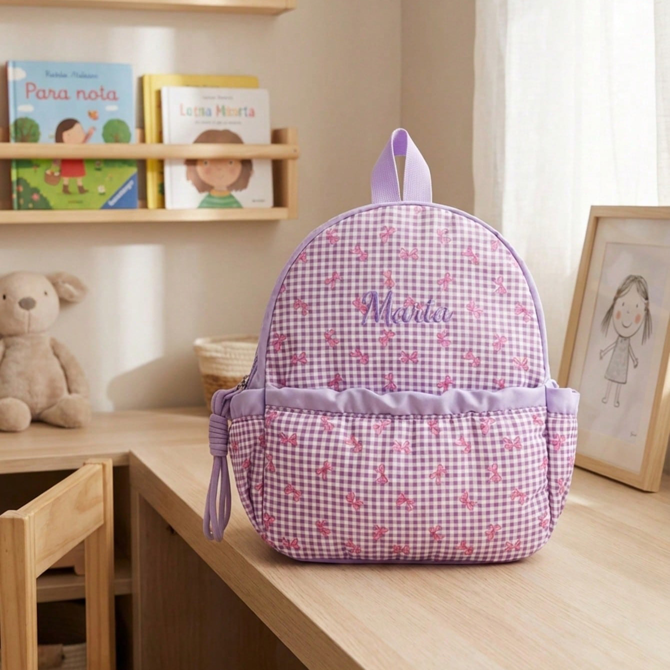 Custom Name-Letter Embroidered - School Backpack Teen avaliação e preço