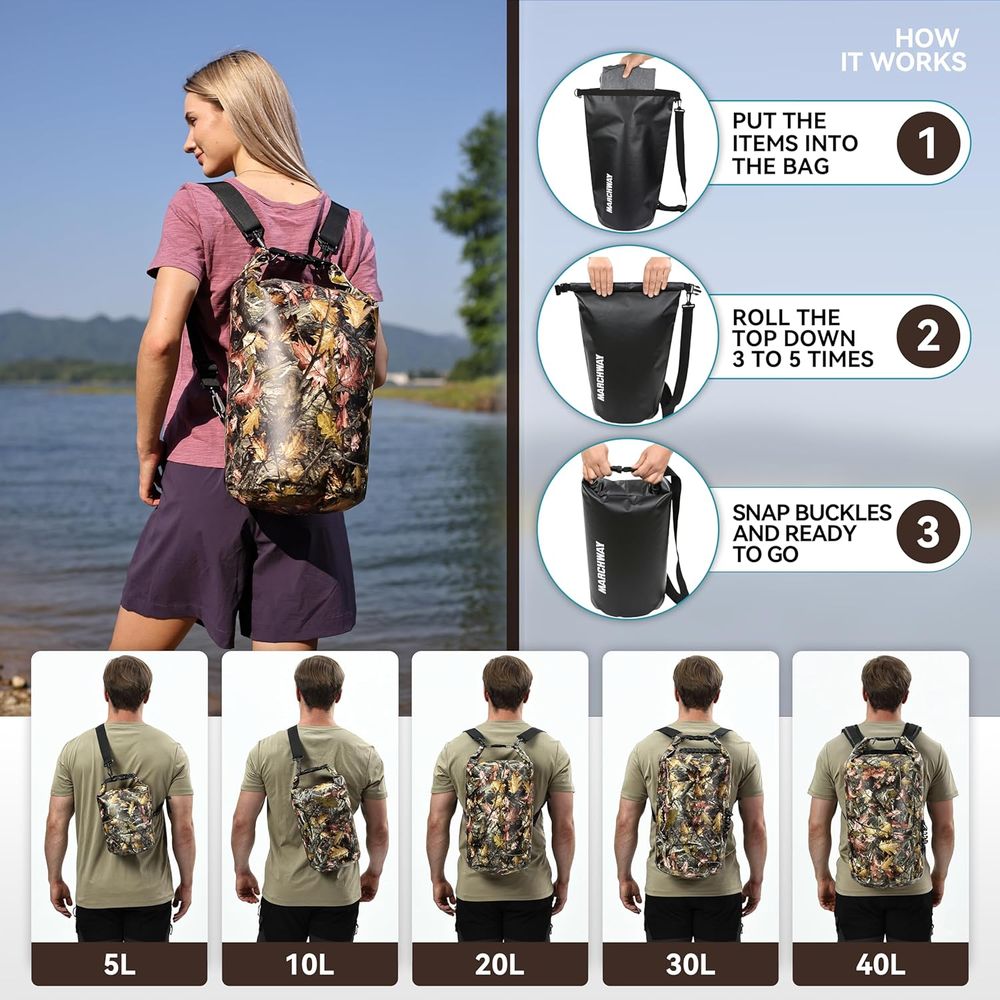 Floating Waterproof Dry Bag Ba - Hiking Backpack Waterproof avaliação e preço