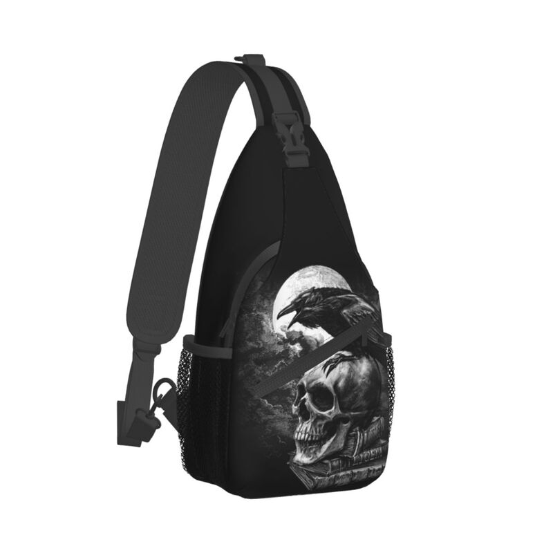 Crow The Skull Sling Crossbody - Sling Backpack Shoulder avaliação e preço
