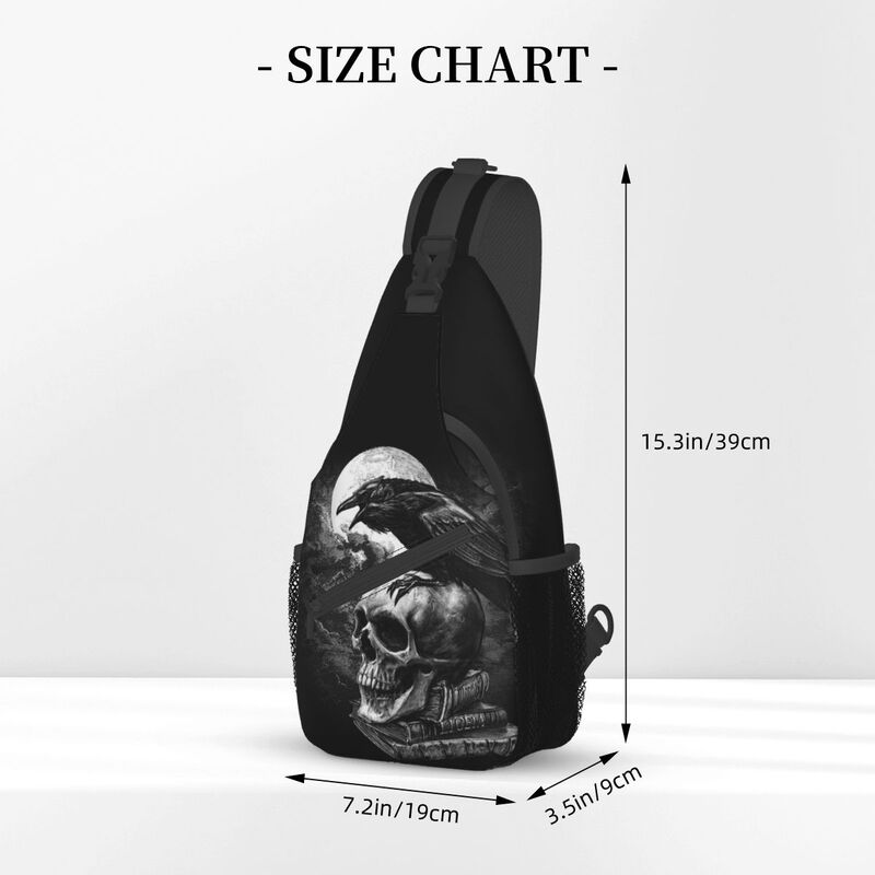 Crow The Skull Sling Crossbody - Sling Backpack Shoulder avaliação e preço